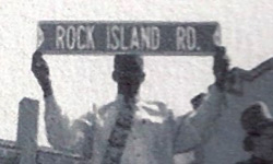 Mayor Ivanhoe Love, naming street Rock Island Road